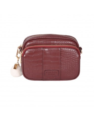 Mayfair Bag Croc Wine & Accessories plus qu'un jeu 