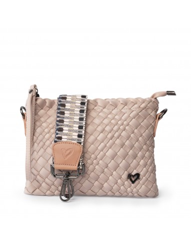 Charlotte Woven Crossbody - Dusty Pink hantent personnes