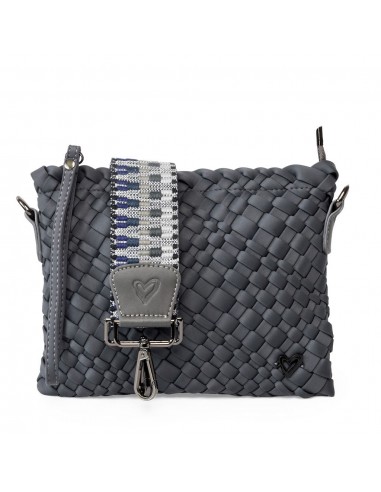 Charlotte Woven Crossbody - Charcoal online