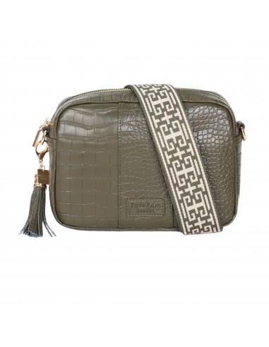 Pom Pom London City Croc Bag Olive Green de France