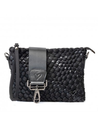 Charlotte Woven Crossbody - Nero (Black & Metallic Black) Faites des économies