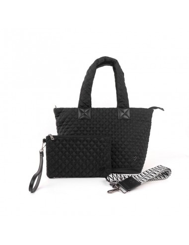 Milton Quilted Puffer Large Tote (Black) sélection de produits