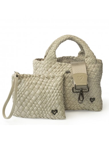 Brandon Small Woven Tote - Khaki Les magasins à Paris