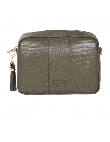 Pom Pom London City Plus Croc Bag Olive Green l'achat 