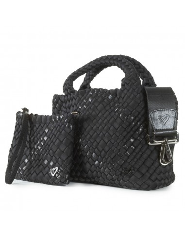 Brandon Small Woven Tote - Nero Les magasins à Paris et en Île-de-France