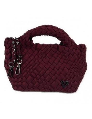 Tiny Mini Woven Tote - Wine en stock