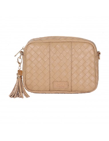 Pom Pom London City Lattice Bag Caramel de technologie