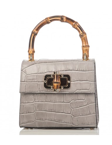 Venezia Grey Bag Real Leather pas cher