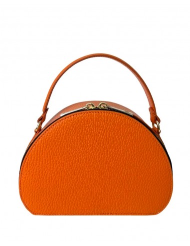 Mindy Orange Leather Crossbody  Hand Bag Profitez des Offres !