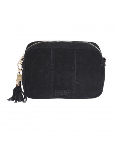 Pom Pom London City Suede Bag Black du meilleur 